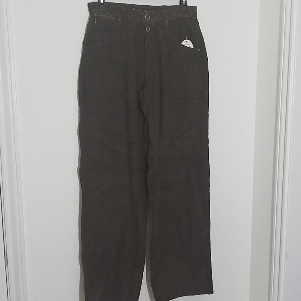 🆕 High-Rise Wide-Leg Corduroy Trousers - Picture 2 of 4